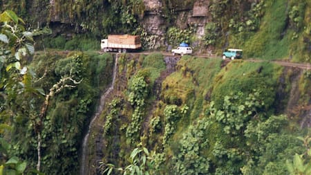 El camino de la muerte, Bolivia. Foto: X