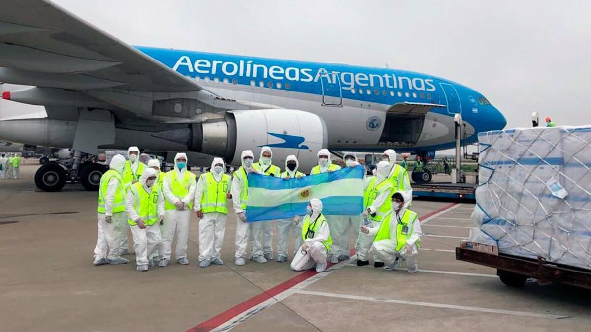 Vuelos voluntarios de Argentina a China para insumos por coronavirus