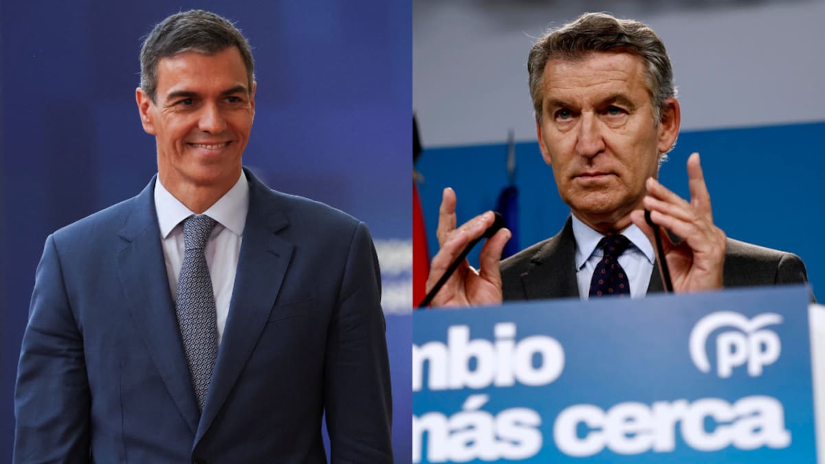 Pedro Sánchez; Alberto Núñez Feijóo.