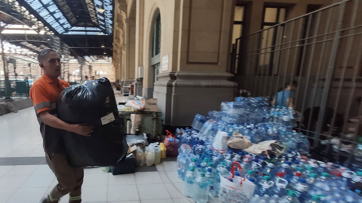 Donaciones a Bahía Blanca. Foto: NA/Damián Dopacio.