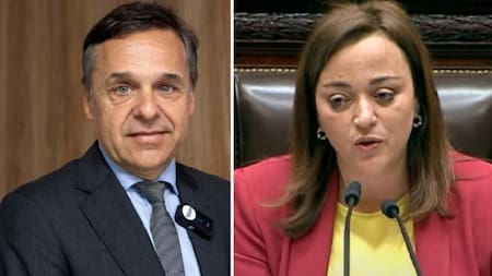 Diego Giuliano y Cecilia Moreau . Fuente Télam