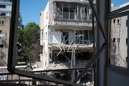 Ataque de Irán sobre Tel Aviv.