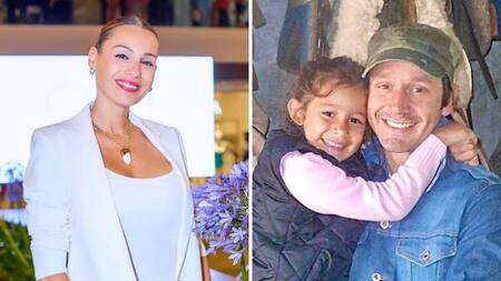 Carolina Ardohain y Benjamín Vicuña con Blanca. Foto: Instagrams.