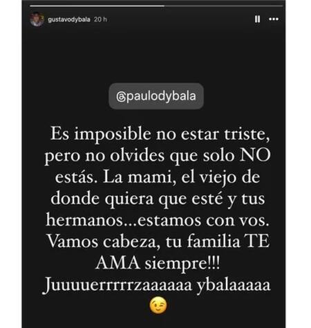 Posteo del hermano de Dybala por su ausencia en la Copa América 2024. Foto: NA.