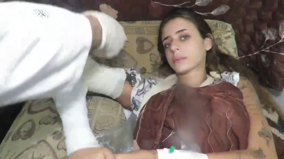 Mia Schem, rehén israelí retenida en Gaza por Hamas. Foto: captura de video.