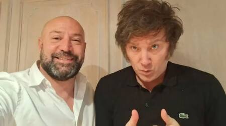 Diego Spagnuolo y Javier Milei.