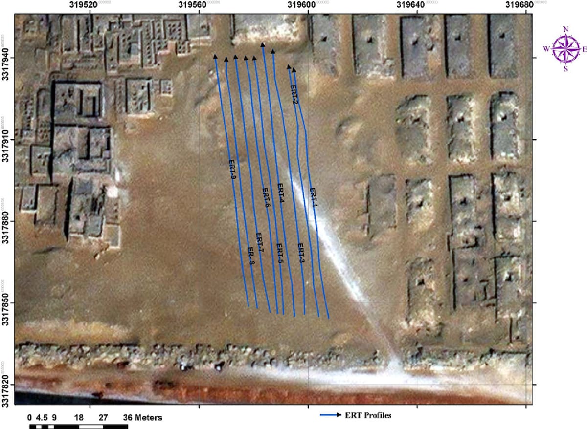 Área de prospección del descubrimiento arqueológico. Foto: Archaeological Prospection.