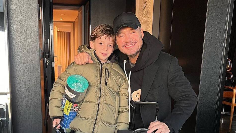 Marcelo Tinelli y Lolo. Foto: Instagram