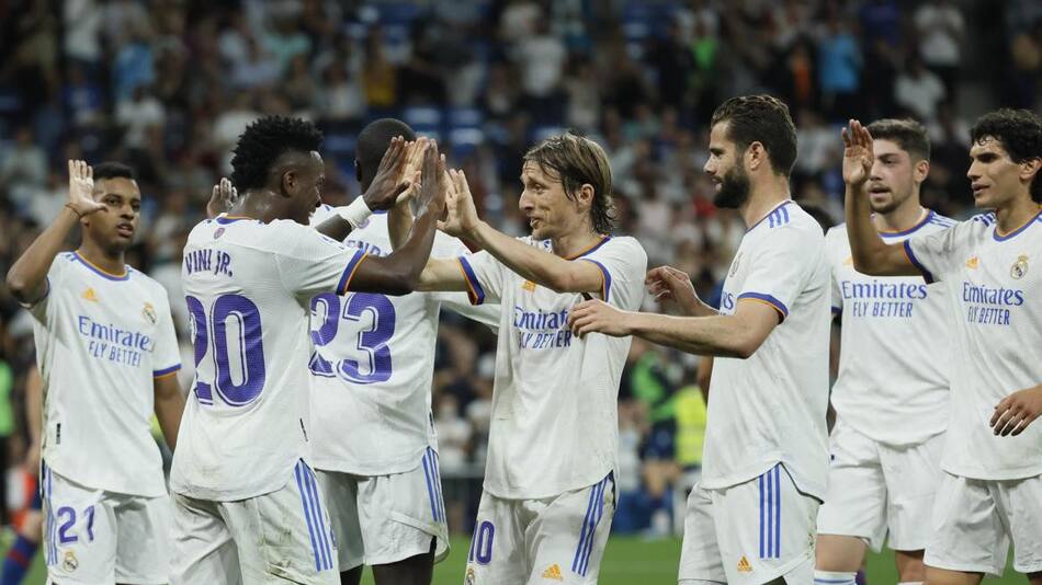 Festejo del Real Madrid por la Liga. Foto: EFE.
