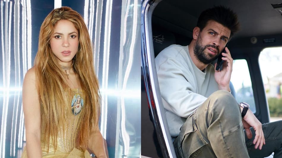 Shakira y Gerard Piqué. Fotos: Instagram.