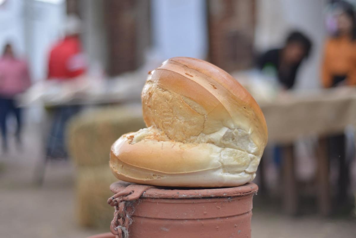 Galletas de campo artesanales exhibidas durante la Fiesta de la Galleta de Campo en Tomás Jofré.