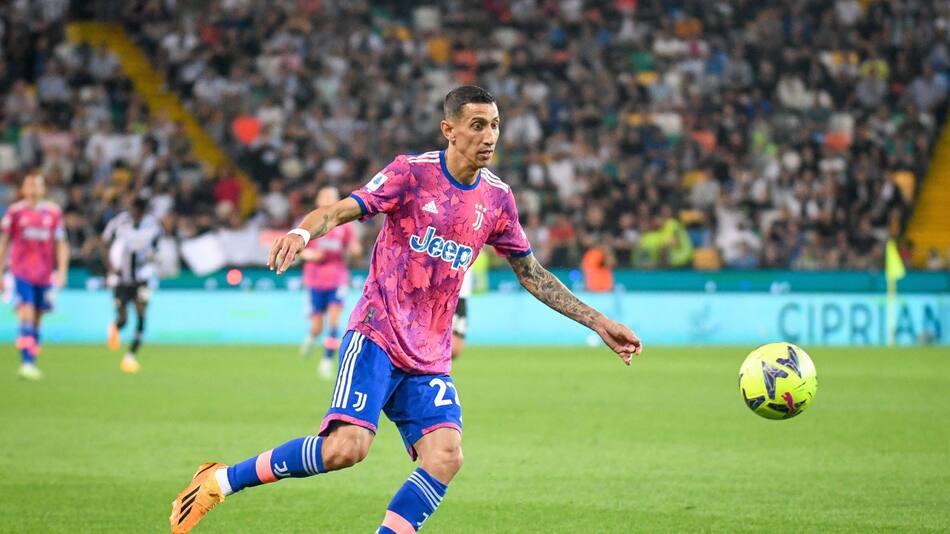 Ángel Di María en la Juventus. Foto: EFE.