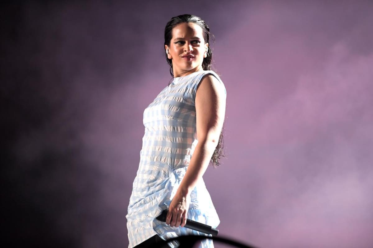 Rosalía en el Lollapalooza. Foto: Télam.