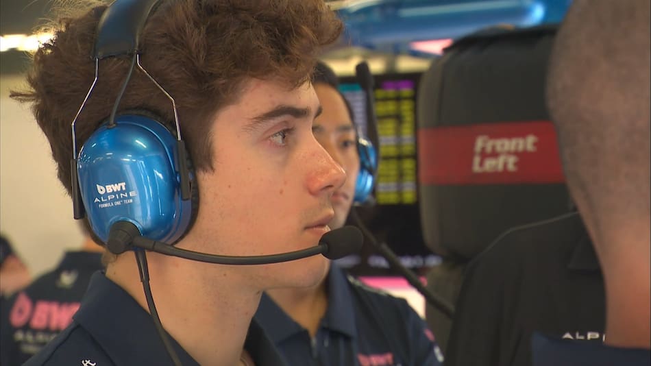 Franco Colapinto durante el Gran Premio de Australia. Foto: x AlpineF1Team.