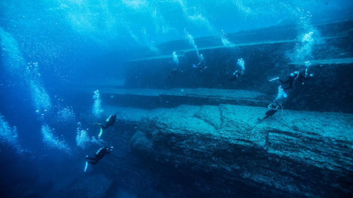 Pirámides submarinas. Foto: X