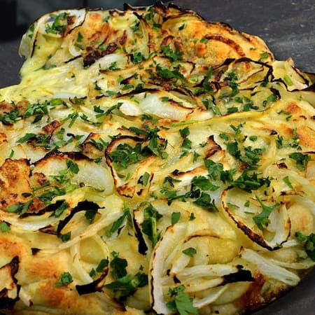 La fugazzeta más famosa de CABA. Foto: Instagram @pizzaelimperio