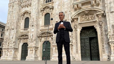 Concierto de Andrea Bocelli por Pascuas en el Domo de MIlán, REUTERS