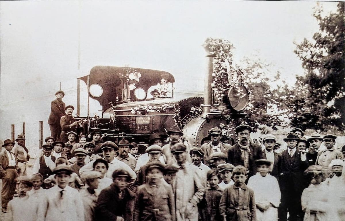 Viaje en locomotora