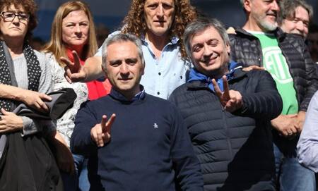 Larroque y Máximo Kirchner. Foto: NA