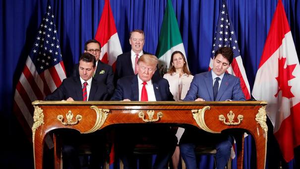 G20: EEUU, México y Canadá firmaron el "T-MEC", un nuevo acuerdo comercial
