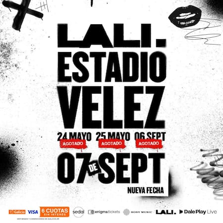 Show de Lali Espósito en Vélez. Foto: Gentileza Dale Play.