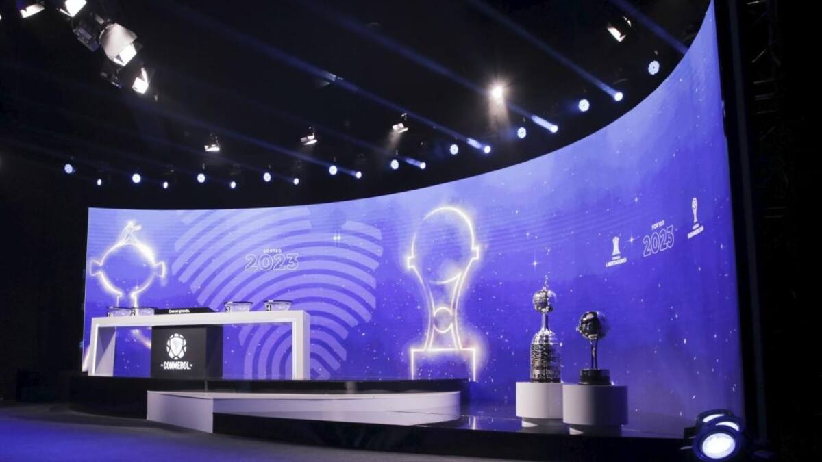 Sorteo de Copa Sudamericana y Libertadores. Foto: Twitter @Libertadores.