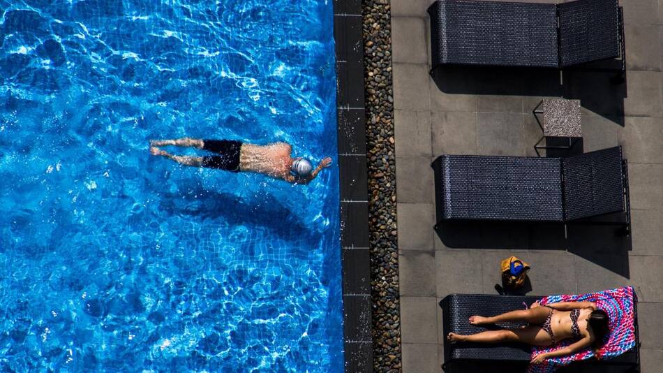 Piletas de natación. Reuters.