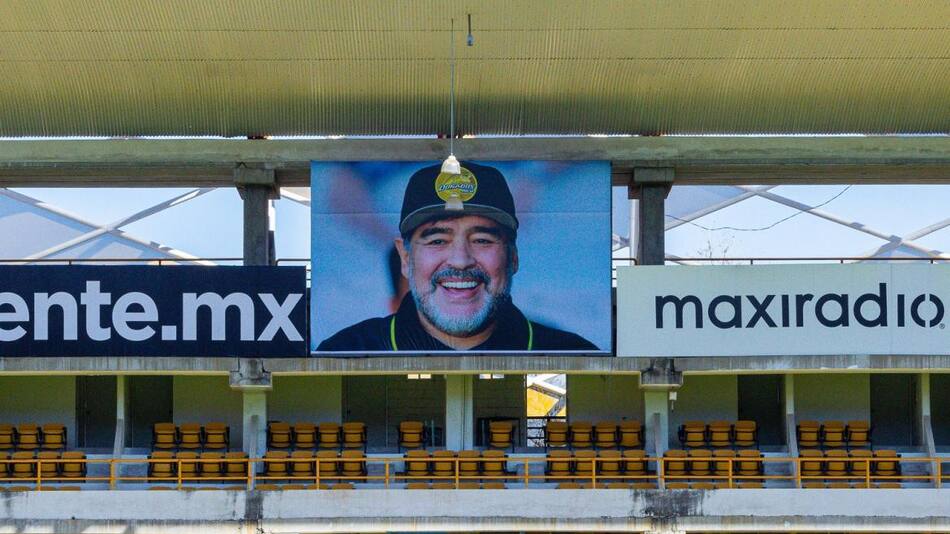 Dorados de Sinaloa, homenaje a Maradona, Foto Twitter Dorados