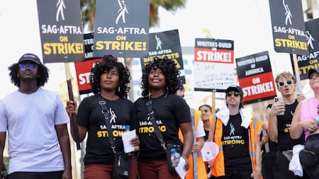 Huelga de guionistas de Hollywood. Foto: Reuters.
