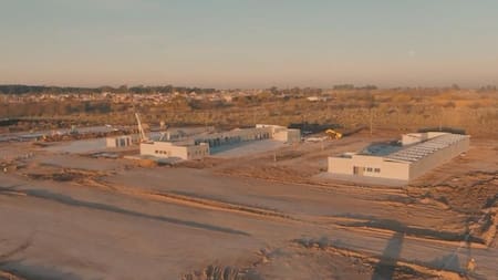 Obras en Merlo. Foto: captura de video.
