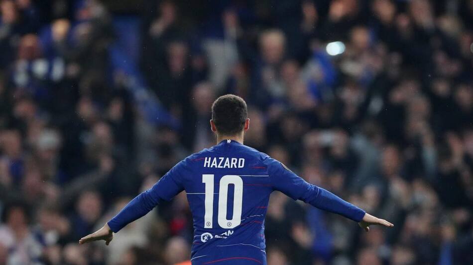 Chelsea vs. Frankfurt, Fútbol internacional, Eropa League, Reuters