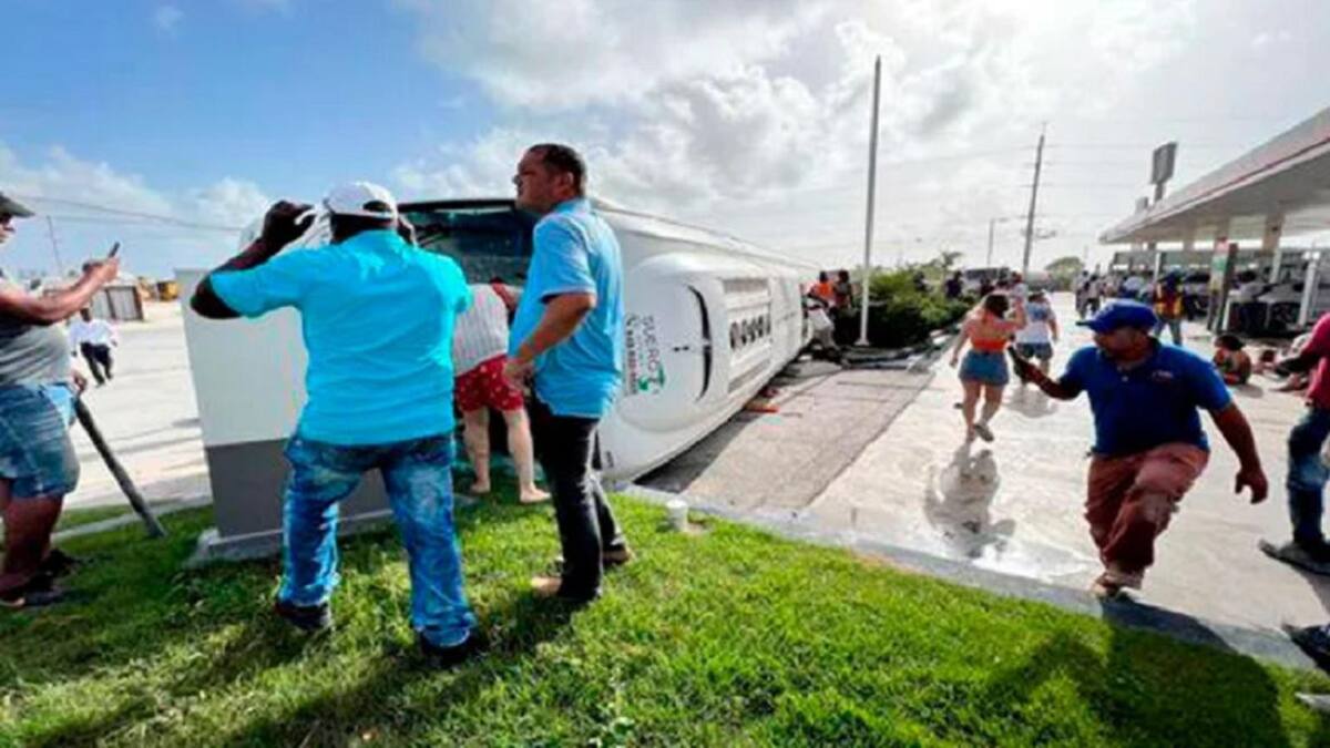 Accidente en Punta Cana. Foto: Twitter