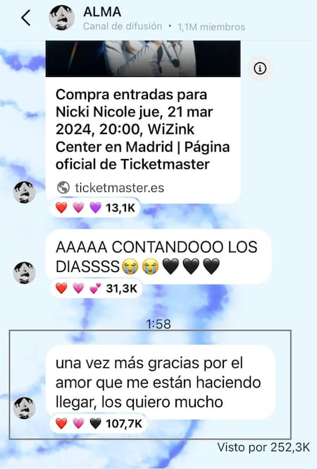 Nicki Nicole habló sobre su presente. Foto: Instagram.