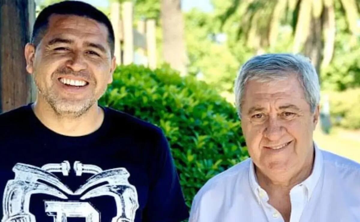 Juan Román Riquelme y Jorge Amor Ameal.