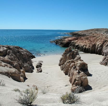 Bahía Bustamante, en Chubut. Foto: Bahía Bustamante Lodge.