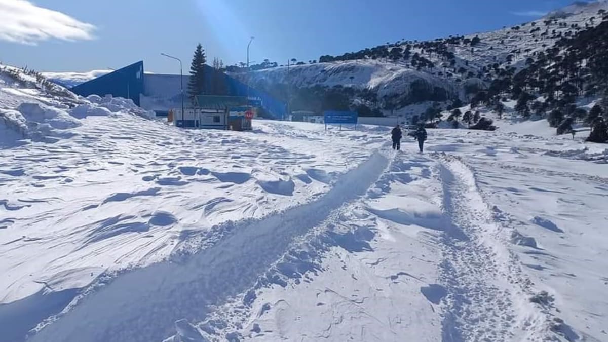 Temporal de nevadas en distintas partes de la Argentina.