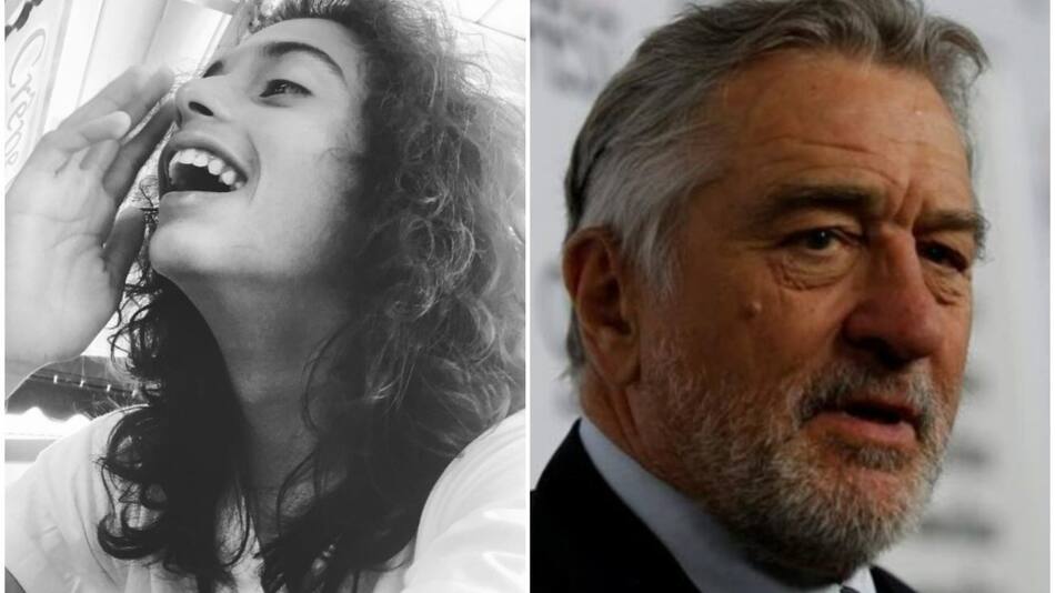 Leandro y Robert De Niro. Fotos: Instagram - Reuters.