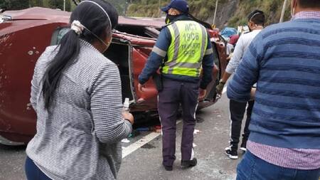 Accidente de autos en Ecuador