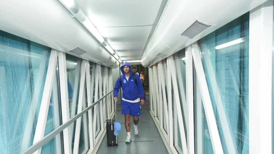 Arribo al país de la Selección argentina. Foto: @Argentina.