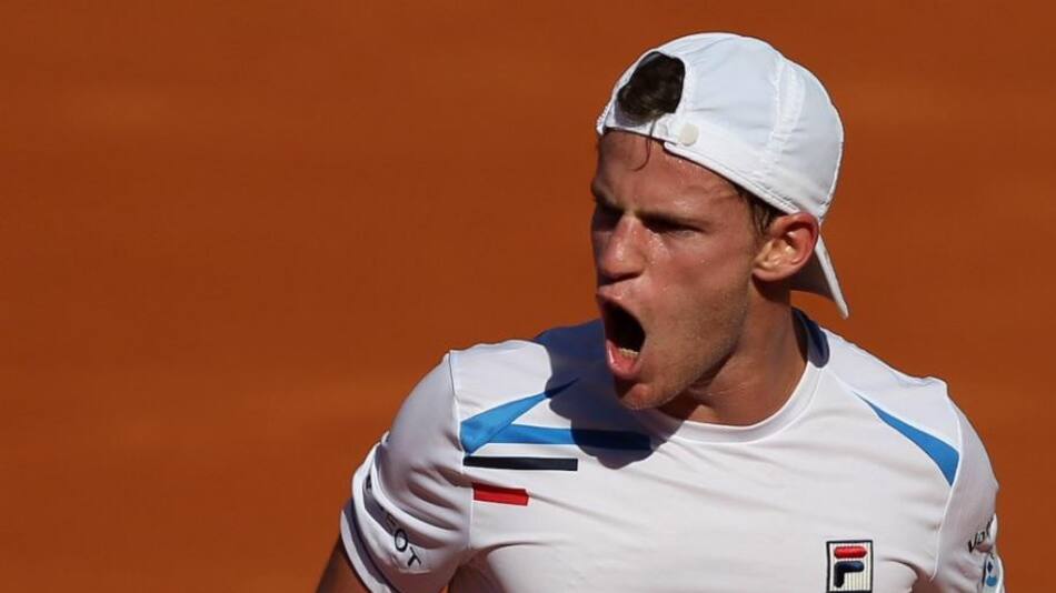 Festejo de Diego Schwartzman en el Argentina Open