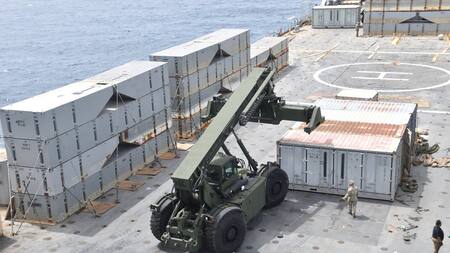 JLOTS, el sistema de puerto temporal del Ejército e Estados Unidos. Foto: Reuters