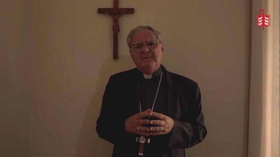 El presidente de la Conferencia Episcopal Argentina, Monseñor Oscar Ojea, Captura YouTube
