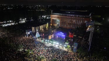 Se encendió la Navidad en Malvinas Argentinas