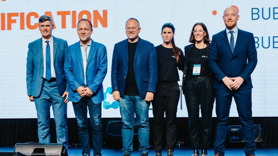 Tres de Febrero, reconocida en un encuentro de intendentes en Córdoba. Foto: Prensa
