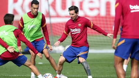 Lionel Messi, entrenamiento, Barcelona, NA