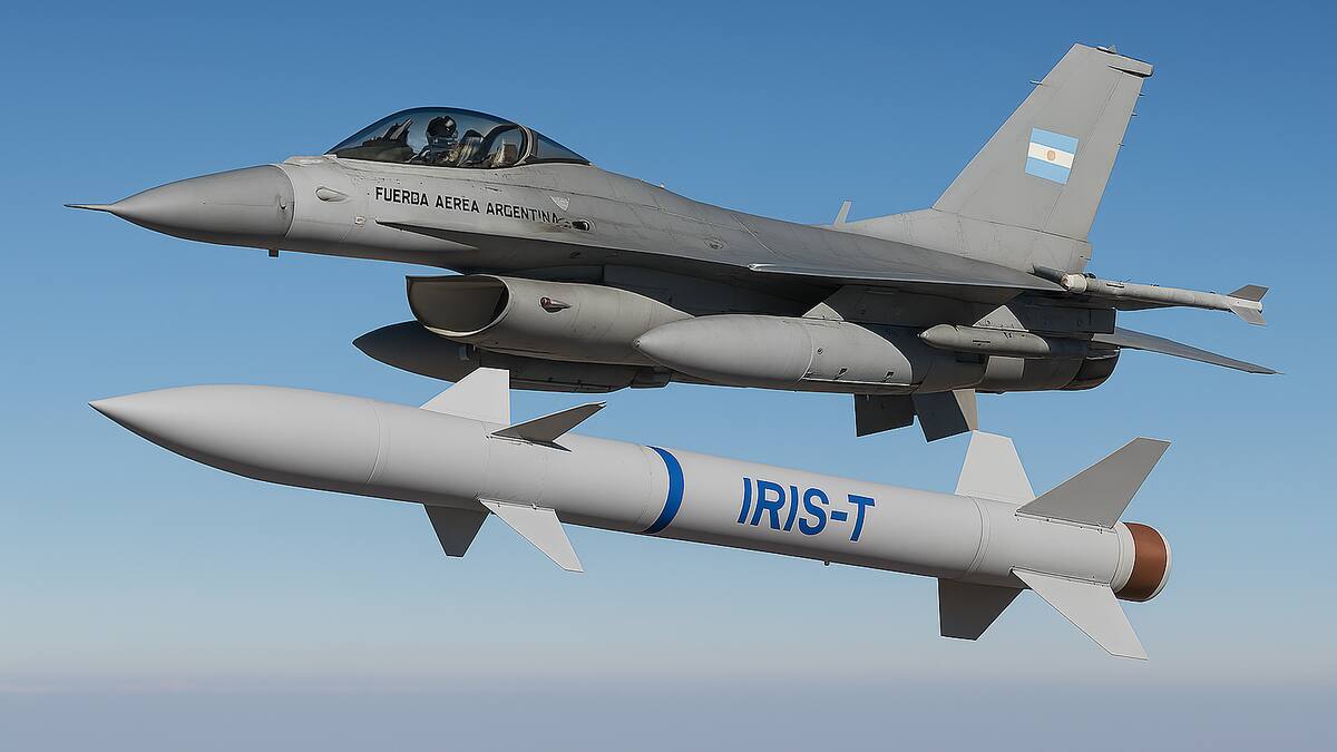 El misil alemán IRIS‑T podría transformar la capacidad de los F‑16 argentinos