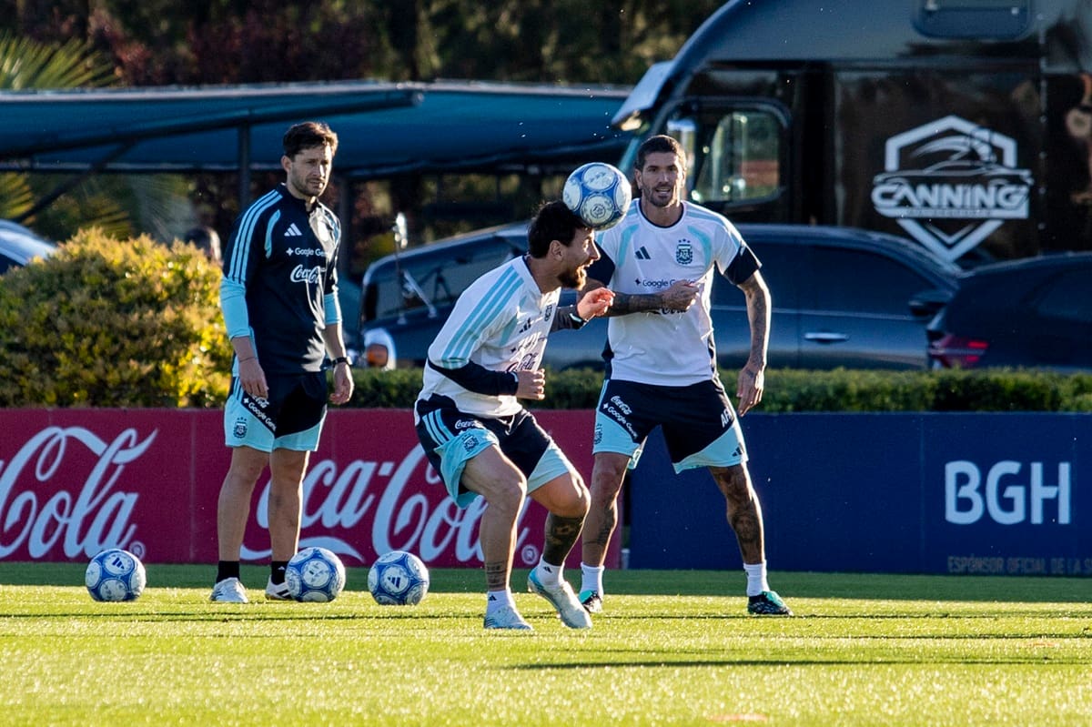 Último entrenamiento de Lionel Messi en la Selección Argentina antes de su despedida de la "Albiceleste".