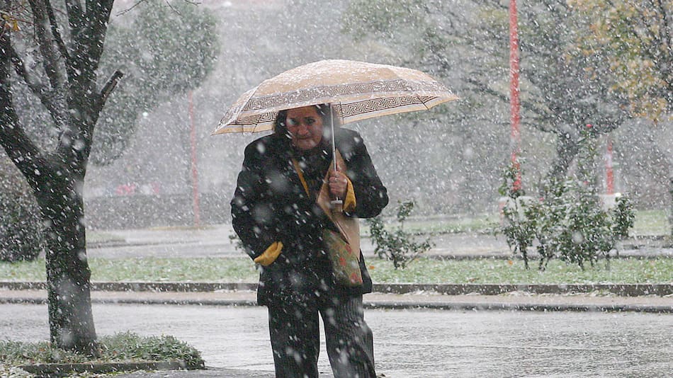 Nieve, nevadas, ola de frío. Foto: NA.