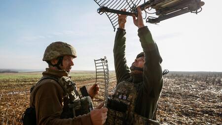 Prueban drones shark en el Ejército ucraniano. Foto: Reuters.