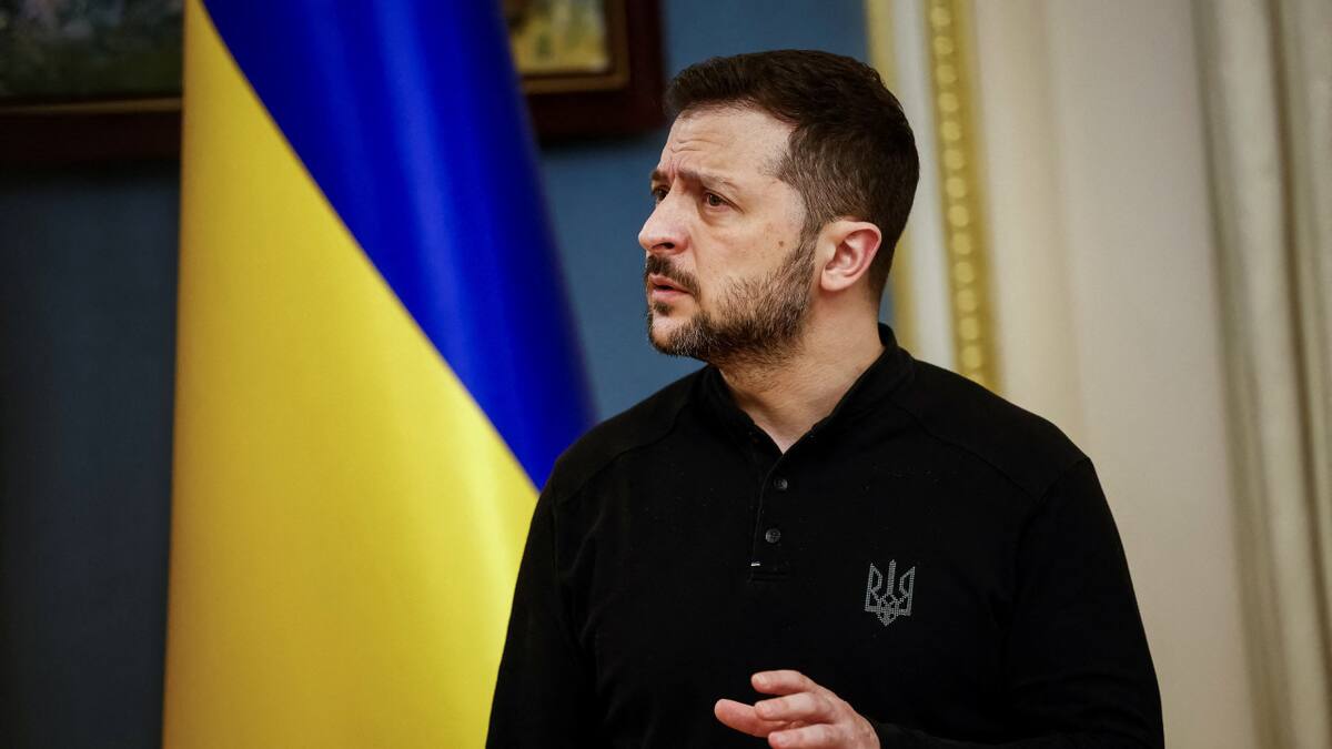 Volodimir Zelenski, presidente de Ucrania. REUTERS/Alina Smutko.